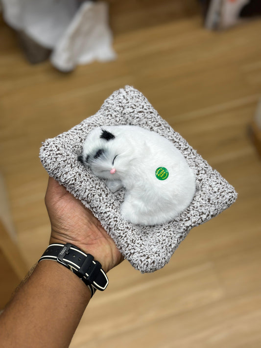 Sleeping Cat Plush Showpiece